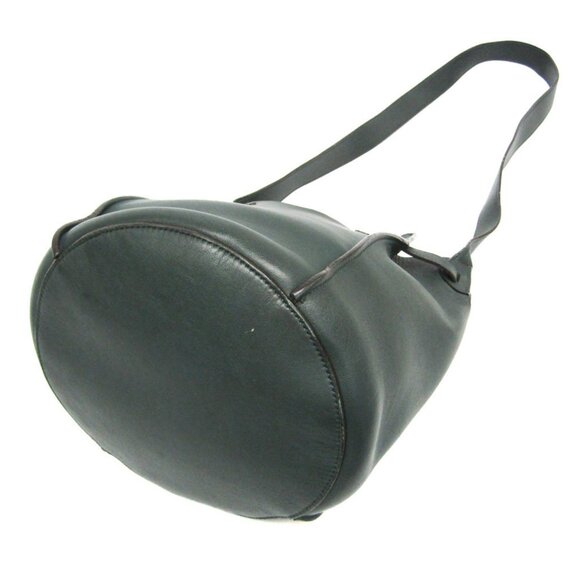 CELINE Khaki Leather Shoulder Bag - Picture 2 of 16